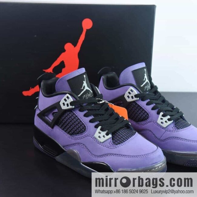 Air Jordan4 x TravisScott AJ4 TS joint sneakers aj4ts purple