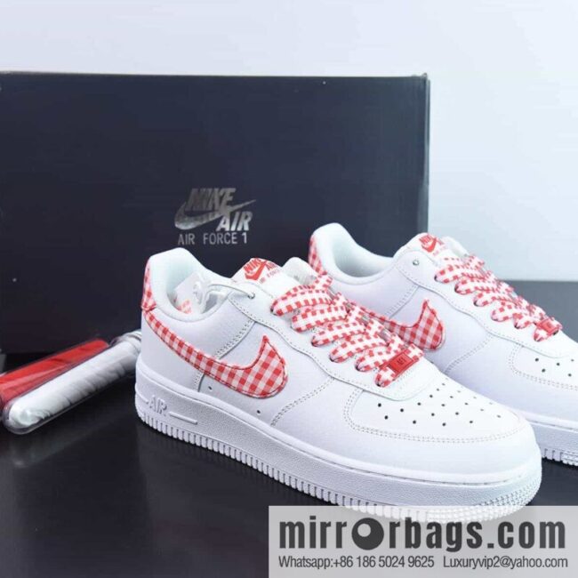 NK Air Force 1 \'07 Low plaid cloth, Air Force One low-top casual board shoes, item number: DZ2784-101