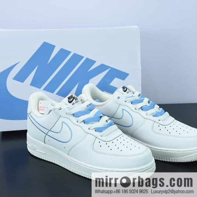 Nk Air Force 1 \'07 Low blue electric embroidery hook, Air Force One low-top casual sneakers, item number CL6326-118