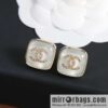 [Single price] New Chanel c1 double c square pink blue purple white stud earrings