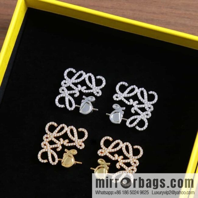 LOEWE Diamond Mooncake Earrings