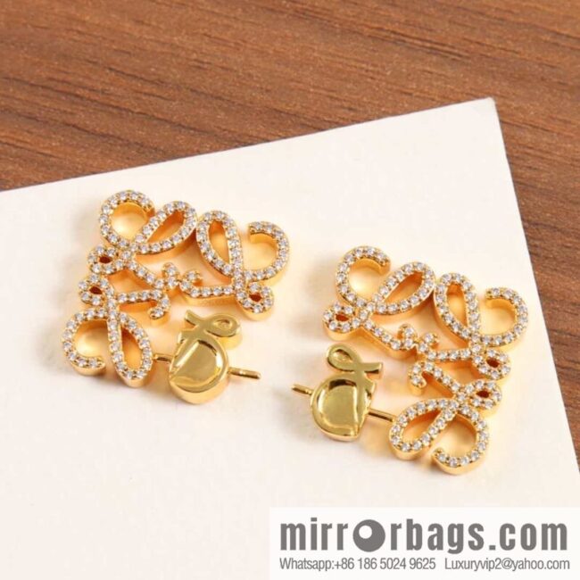 LOEWE Diamond Mooncake Earrings