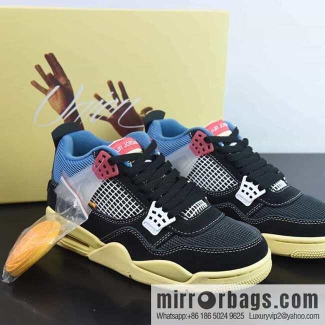 wsxc1682339158698_4-800x800e1ulromffbj11358_20250716003627.jpg Air Jordan 4 x Union LA AJ4 Joint Off Noir Blue Knight sneakers Part Number: DC9533-001