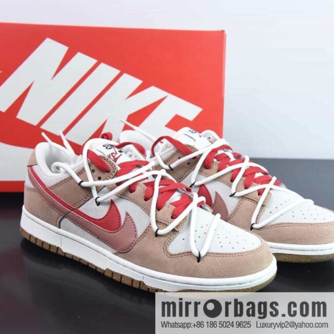 Dunk se white, brown and red SB low-top board shoes, straps, item number: D09457-130