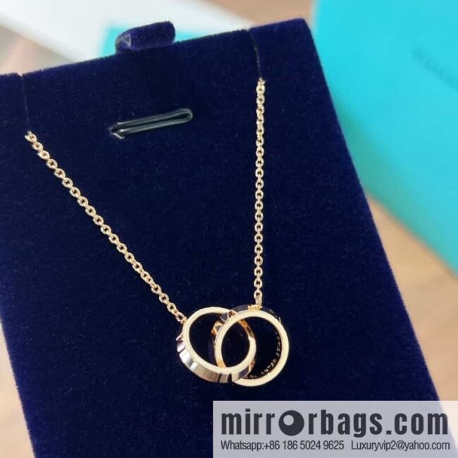 New ☑️ Tiffany & Co. X double ring necklace