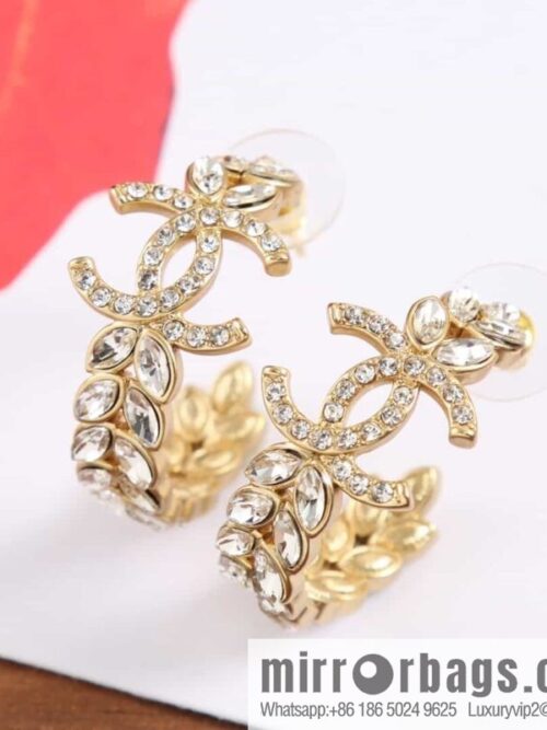 wsxc1682598833682_0-800x800304fgpsbqhp176256_20250708161737.jpg New ☑️ Chanel c1 double c semi-round wheat ear horse eye diamond earrings