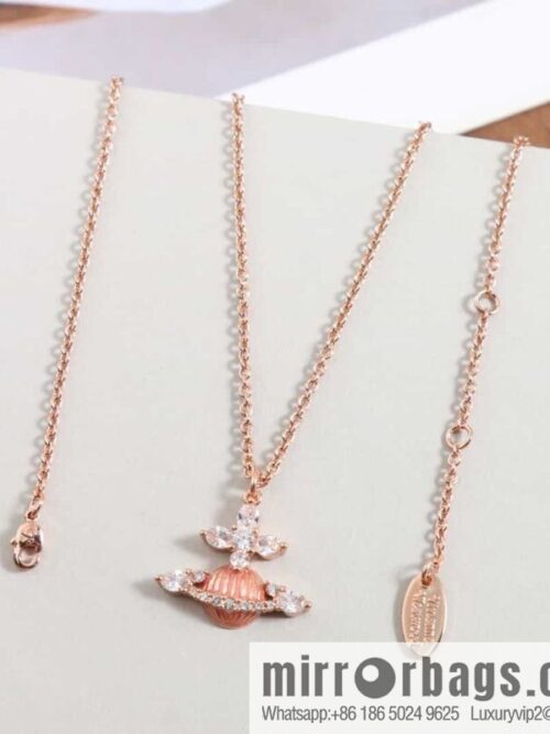 wsxc1682857579527_4-800x800ht0itufqvnf176190_20250708161539.jpg New ☑️ Vivienne Westwood pink Saturn necklace