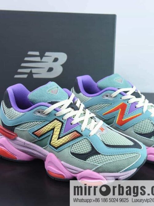 wsxc1683205927600_4-800x800t2vqw0qvopd10527_20250716002901.jpg NB New Balance 9060 🥰 Multi-Color \"Series Vintage Versatile Daddy Style Elephant Hoof Casual Sports Running Shoes\" Industrial Green Pink Rainbow \"Item Number U9060WRB