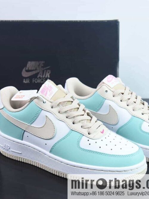 wsxc1683291077292_4-800x800cdl1plv3huc7356_20250716000118.jpg Nike Air Force 1 \'07 LV8 🥰 Mint/White/Khaki \"Air Force One Classic Low Top Versatile Casual Sports Board Shoes\" patchwork mint green pink khaki \"DV7762-300