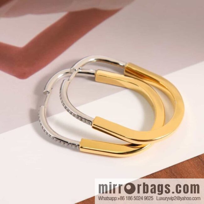 Tiffany Lock Half Drill Lock Earrings