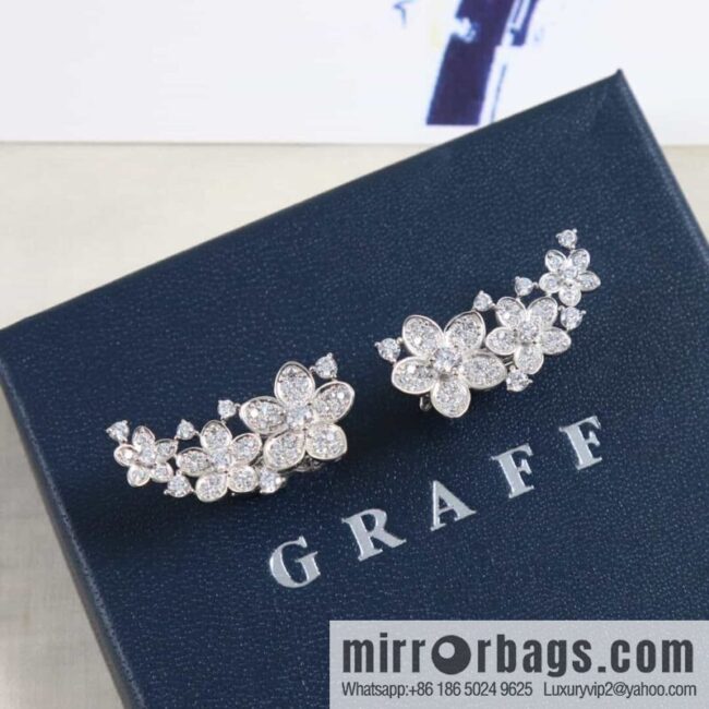 GRAFF Graff three flower ear shot earrings stud earrings
