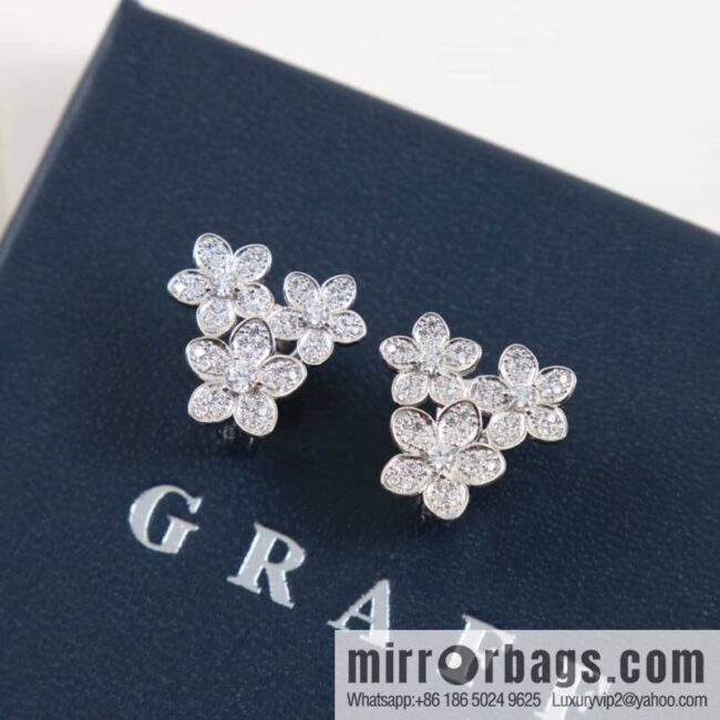 GRAFF Graff three flower ear shot earrings stud earrings