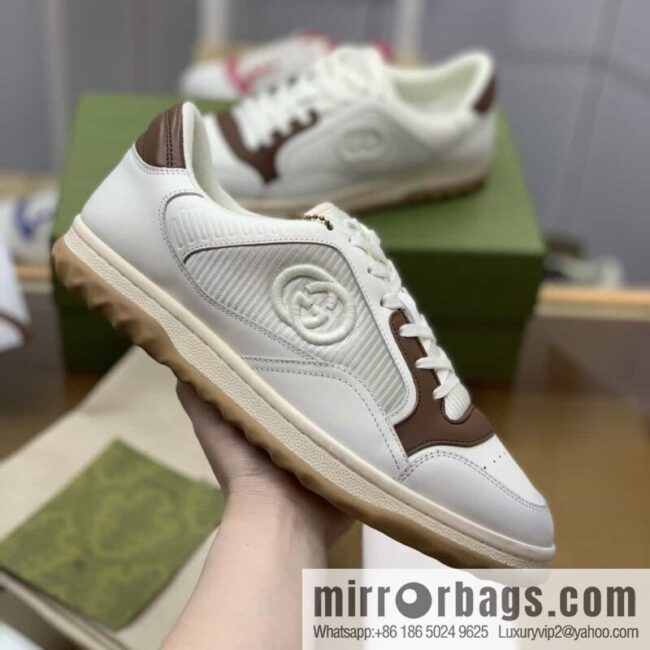 Gucci Gucci uses beige and brown His & Hers sports and leisure shoes.