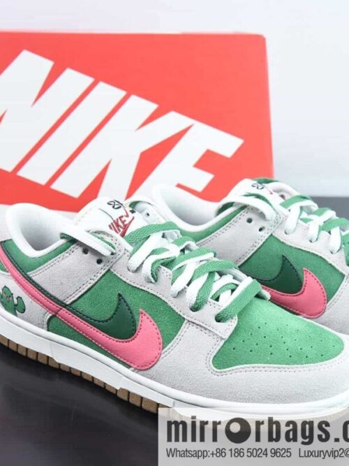wsxc1683990334940_4-800x8003fya1fh2akl6831_20250715235632.jpg Nike SB Dunk Low 85 series, double hook, beige green, cactus 🌵 printed item number: DO9457 137