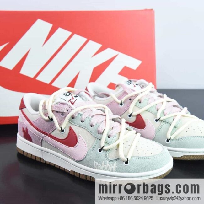 Nike SB Dunk Low deconstruction strap, double hook 85 series, rabbit year limited 🐰 pink rabbit, item number: DO9457 136