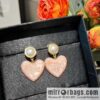 MIU MIU love peach heart ❤ stud earrings