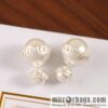 MIU MIU Miu Miu size pearl stud earrings