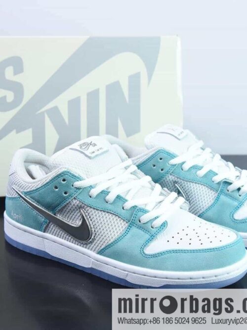 wsxc1684332738064_4-800x800jvxy25tnn446446_20250715235303.jpg April Skateboards x Nike SB Dunk Low Frozen Rose Sneakers Ice Blue Part Number: FD2562-400