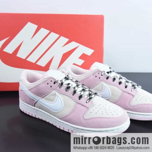 Nike Dunk Low SB low-top skate shoes/pink gray and white powder, item number: DV3054-600