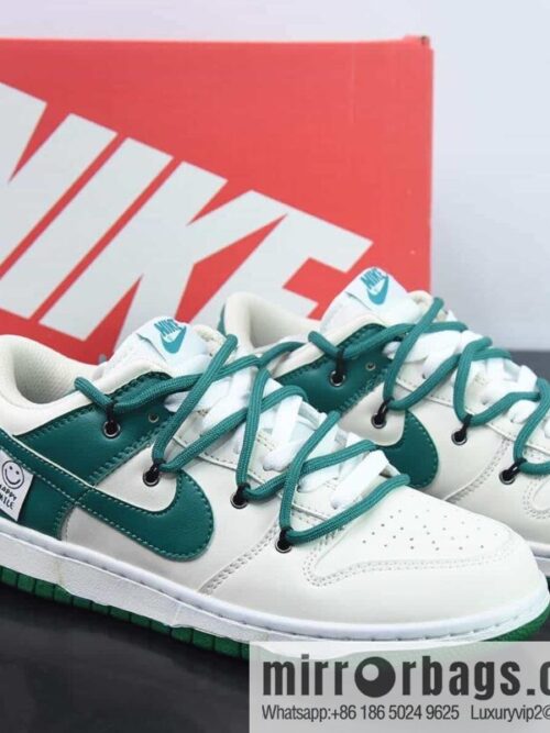 wsxc1684504430189_4-800x800cek0dkdl1ow3640_20250715232638.jpg NK SB Dunk Low deconstruction drawstring low-top white and green smiley face patch printed item number: DD1503 112-32
