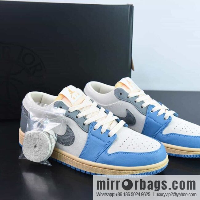 Air Jordan AJ1 Low Top Series, Blue Grey DZ5376-469 Item Number: DZ5376-469