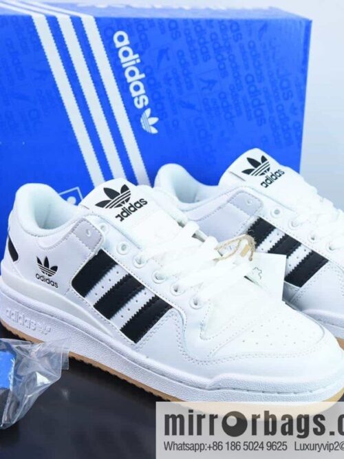 wsxc1684678522801_4-800x800cvnkyn0lja43409_20250715232431.jpg Adi AD Originals Forum 84 Low Roman series velcro low top Vintage lace-up versatile casual sports shoes \"leather (fabric) white and black raw rubber sole\" HP9088