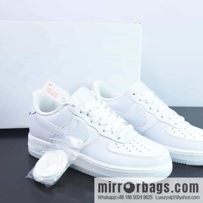 Nike Air Force 1 \'07 Low \"White Pearlescent\" Air Force One Classic Low Top Versatile Casual Sports Shoes \"patented leather all white pearlescent\" Item number: HP3656-522