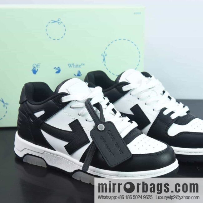 Off-White ™ c/o Virgil Abloh Out Of Office Low-top Leather Sneakers \"OOO\" Collection Low Top Vintage Versatile Casual Sports Shoes