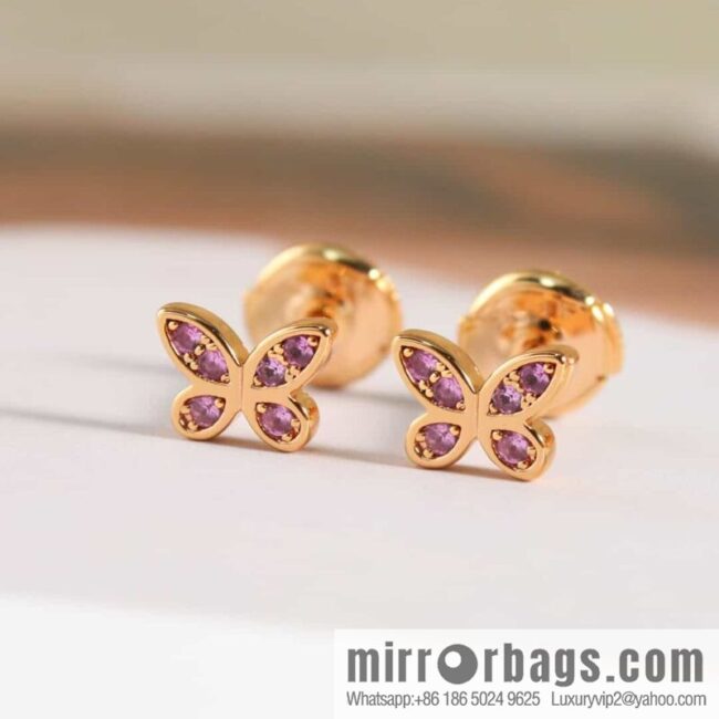 GRAFF Graff Mini Butterfly Diamond Stud Earrings