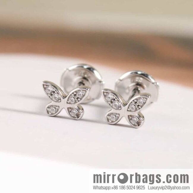 GRAFF Graff Mini Butterfly Diamond Stud Earrings