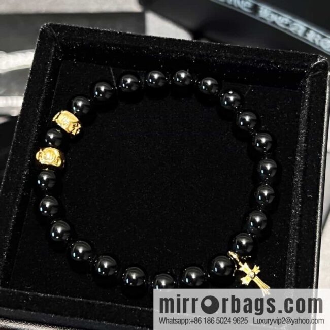 New Croxin Obsidian Beaded Bracelet