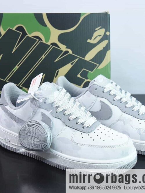 wsxc1685111230262_4-800x8003wc4af3sfqd3024_20250715232102.jpg Nike Air Force 1 \'07 Low \"White/Grey/Camo\" Air Force One Classic \"leather (fabric) white gray camouflage\" item number DV1588-002