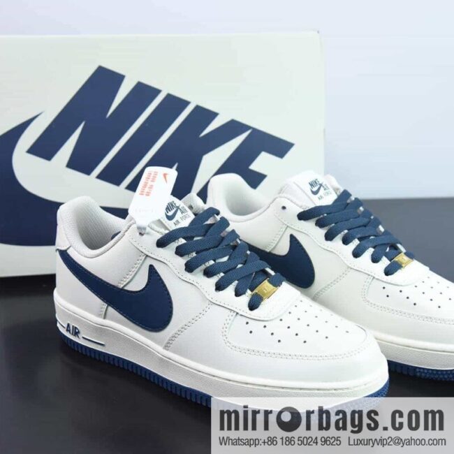 NK Air Force 1 Low \'07 dark blue big hook, low-top Air Force No. 1 casual board shoes, item number: SP0758-026