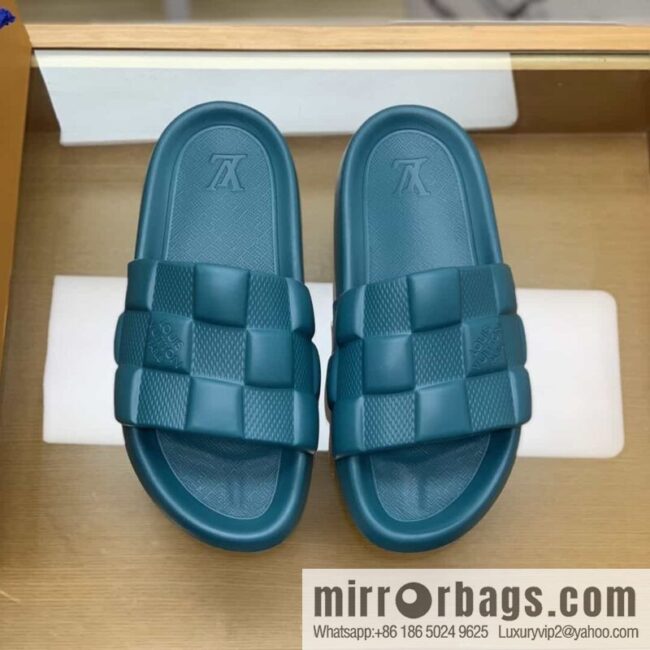 LV/Louis Vuitton features classic monogram printed His & Hers sandals