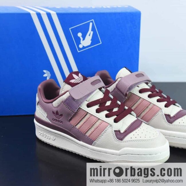 Forum 84 Low Classic velcro Vintage board shoes Unisex trendy first-layer leather casual shoes Adi 84 Clover, item number: HQ6941