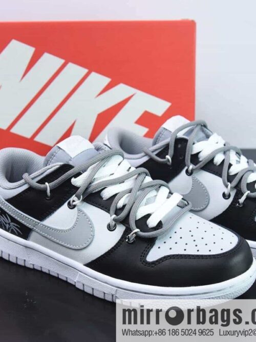 wsxc1685803057527_4-800x800k3lfeu2egbx208919_20250709083241.jpg Nike Dunk Low SB low-top skate shoes/white gray black, straps, customized version
