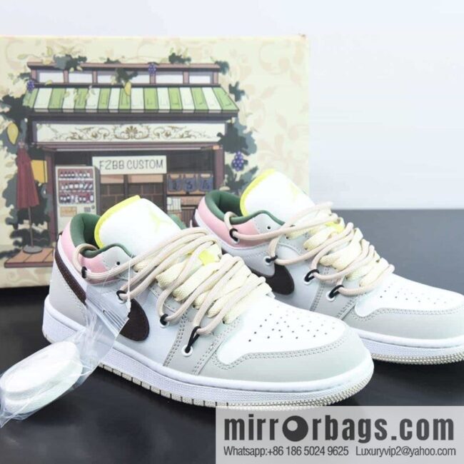 Air Jordan 1 Low deconstruction drawstring low-top, Joe 1 low-top cultural basketball shoes, item number: FD9906 131