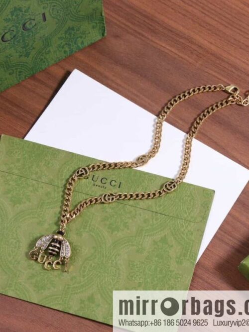 wsxc1686582093080_0-800x800pkp3fb4fzyz163859_20250705174236.jpg New Gucci Gucci bee fringed letter necklace