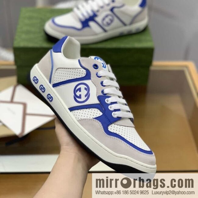 Gucci Gucci uses color matching leather and integrates iconic elements into men\'s casual shoes