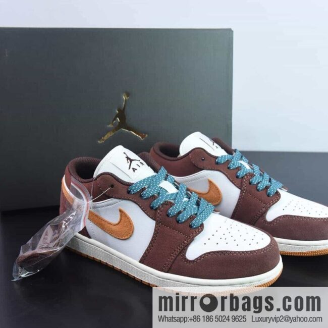 NK Air Jordan 1 Low \"Cacao Wow\" AJ1 Joe 1 mocha color, low-top cultural casual board shoes, item number: FB2216-200