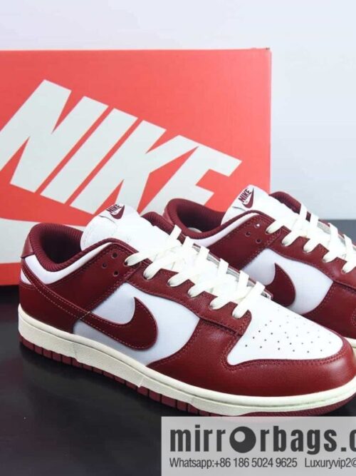 wsxc1687185762658_4-800x800jjouuyu0gqe204782_20250709064437.jpg Nike Dunk Low red and white burgundy low-top PRM Vintage casual sports shoes item number: FJ4555-100
