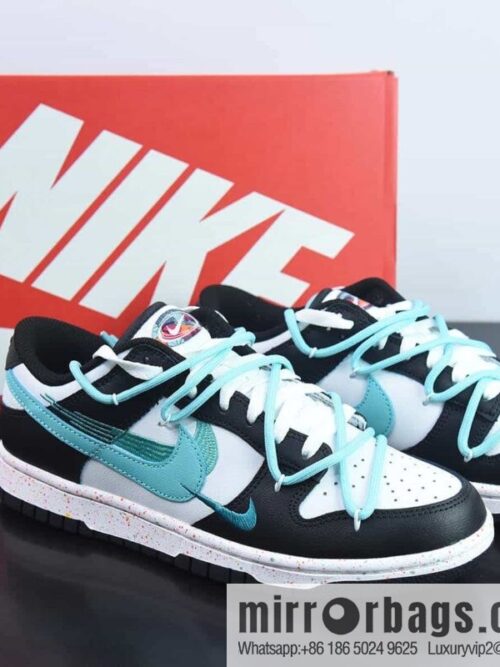 wsxc1687185769714_4-800x800jtpigefh3mb204738_20250709064338.jpg Nike SB Dunk Low splash ink black and blue, reverse three hooks, deconstruct drawstring shoelace Item number: FD4623-135