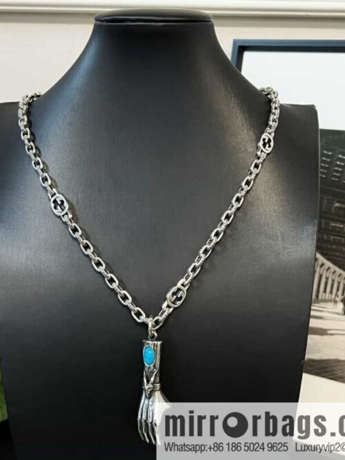 wsxc1687701711733_0-800x800n5xg4xay2bk163307_20250705172511.jpg New Gucci gucci turquoise palm necklace