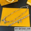 wsxc1687701716326_0-800x800sl5e13xju3a163261_20250705172341.jpg Louis Vuitton Louis Vuitton Green Medieval Series Letter LV Clover Necklace, Bracelet