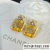 New ☑️ Chanel double c acrylic perfume bottle stud earrings