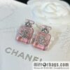 New ☑️ Chanel double c acrylic perfume bottle stud earrings