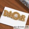 New ☑️ Dior hollowed out full diamond letter brooch