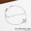 Van Cleef & Arpels Sweet Alhambra mini turquoise butterfly necklace, bracelet, stud earrings