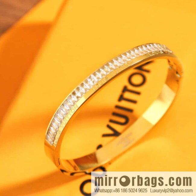 Louis Vuitton Medieval Gold Square Diamond Bracelet Bracelet