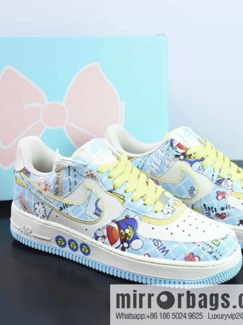 wsxc1687875122024_4-800x800pesctcgw3hb201346_20250709050843.jpg Nike Air Force 1 \'07 Low \"Doraemo\" Air Force One \"Beige Light Blue Yellow Doraemon Jingle Cat\" Item Number: FB0607-055